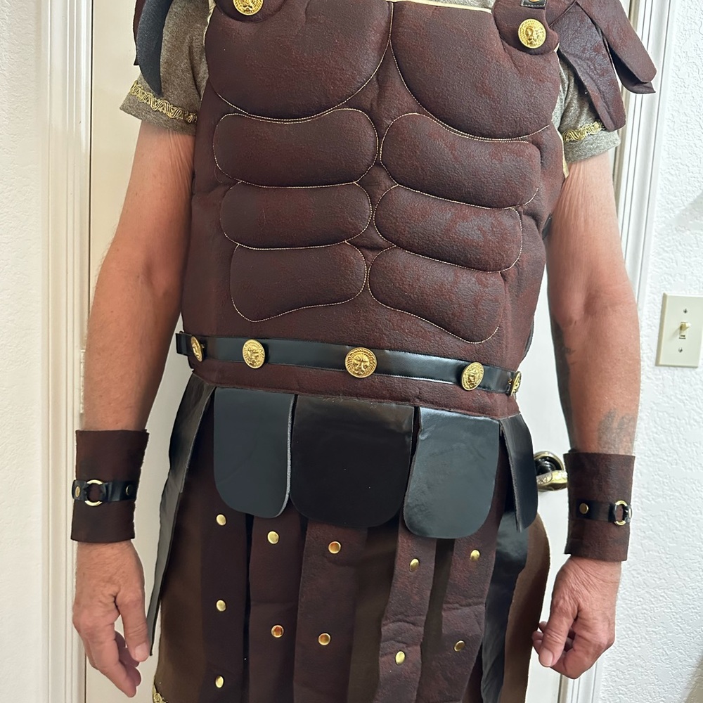Gladiator costume for men extra-large with handmade add-ons